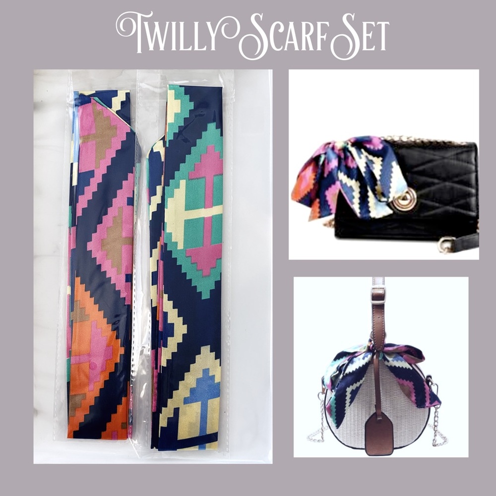 Handbag Skinny Scarf Set • 3/$20